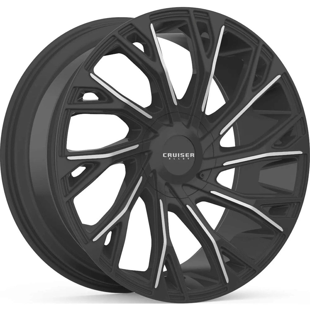 20x9 Cruiser Alloy 925MB Cutter Blk Machine Wheel 5x115/5x5.5 (15mm)