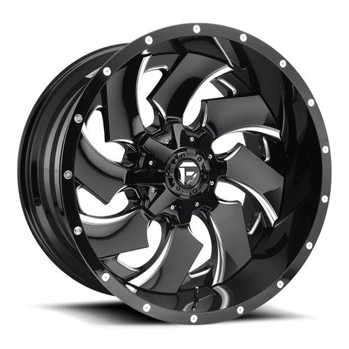 24x14 Fuel D239 Cleaver Gloss Black Milled Wheel 5x5/5x5.5 (-75mm)