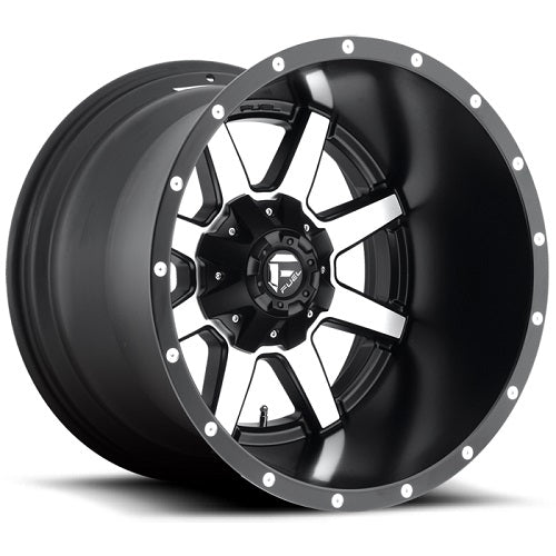 20x10 Fuel D537 Maverick Black & Machined Wheel 8x170 (-24mm)