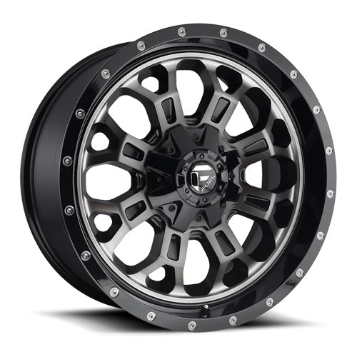 20x9 Fuel D561 Crush Black & Machined Wheel 8x6.5 (20mm)