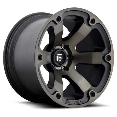 18x9 Fuel D564 Beast Matte Black & Machined Wheel 6x4.5 (14mm)