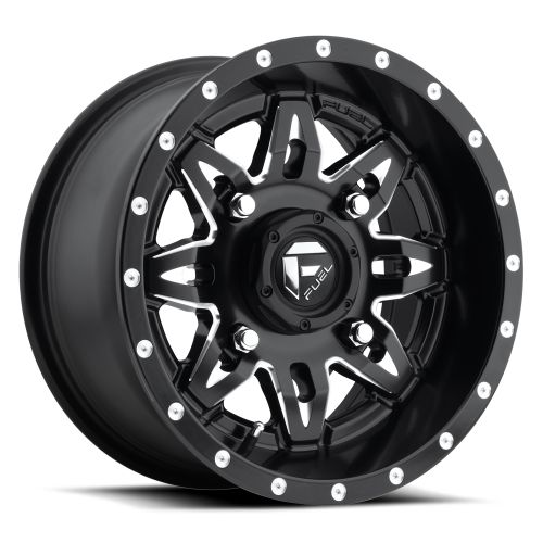 15x7 Fuel D567 Lethal UTV Matte Black & Milled Wheel 4x115 (13mm)