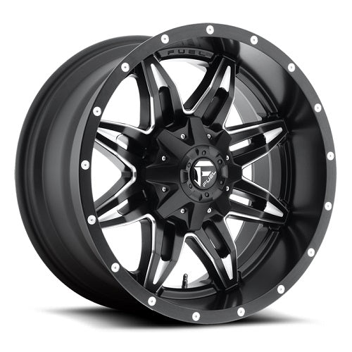 20x12 Fuel D567 Lethal Matte Black & Milled Wheel 8x170 (-44mm)
