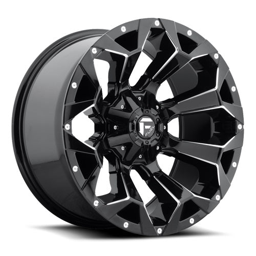 20x9 Fuel D576 Assault Gloss Black & Milled Wheel 6x135/6x5.5 (20mm)