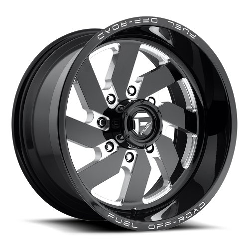 20x14 Fuel D582 Turbo Gloss Black & Milled Wheel 8x6.5 (-75mm)