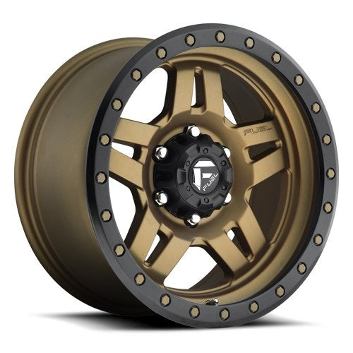 18x9 Fuel D583 Anza Matte Bronze Wheel 8x6.5 (1mm)
