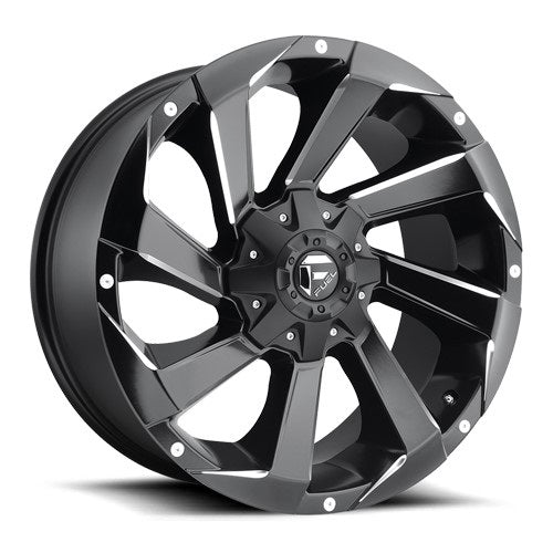 17x9 Fuel D592 Razor Matte Black & Milled Wheel 5x4.5/5x5 (-12mm)