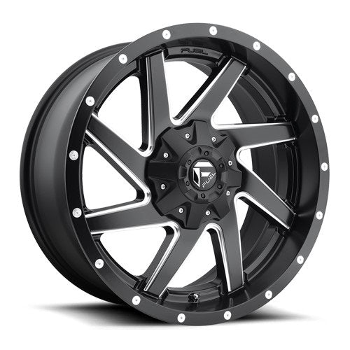 20x9 Fuel D594 Renegade Matte Black & Milled Wheel 8x6.5 (20mm)