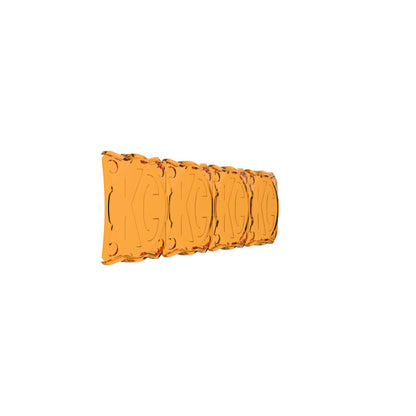 KC HiLiTES FLEX ERA LED Light Bar 10in. Light Shield - Amber (SHIELD ONLY)