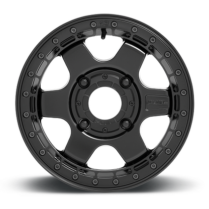 15x6 Fuel UTV D922 Block Matte Black W/ Black Ring BEADLOCK Wheel 4x156 (38mm)