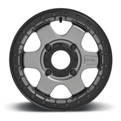 15x6 Fuel UTV D923 Block Matte Gunmetal Black Ring BEADLOCK Wheel 4x156 (38mm)
