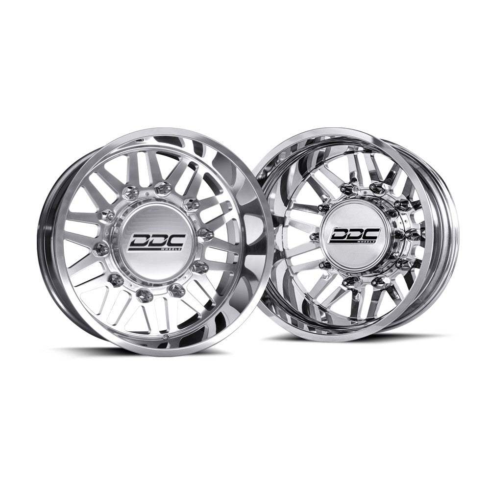 22x11 DDC Aftermath 11-UP GM DUALLY SUPER SINGLE Wheels 8 Lug Set of 6