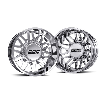 22x11 DDC Aftermath 11-UP GM DUALLY SUPER SINGLE Wheels 8 Lug Set of 6
