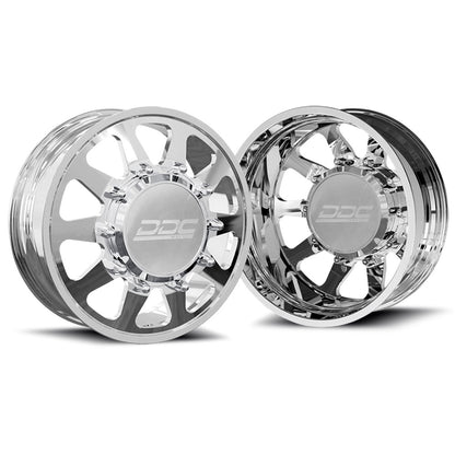 20x8.25 DDC The Ten Polished GM/DODGE/FORD FORGED DUALLY Wheels 8x6.5 Set of 6