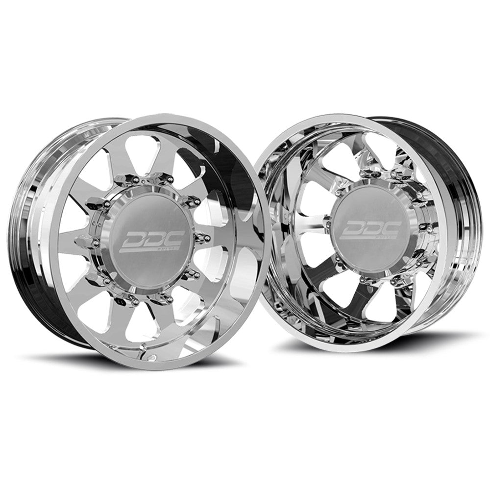 24x8.25 DDC Ten Pol 05-UP FORD 19-UP DODGE FORGED DUALLY Wheels 8x200 Set of 6