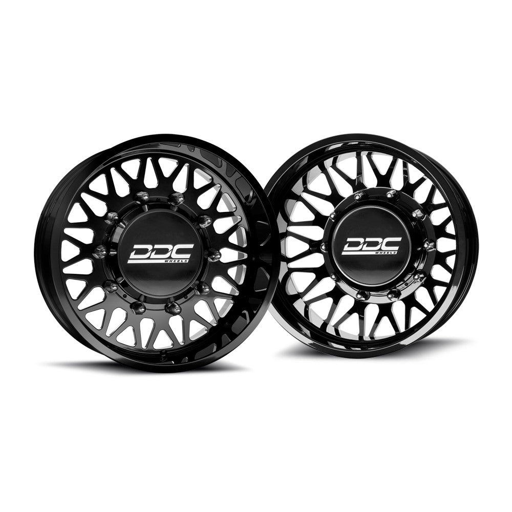 22x11 DDC Mesh GM/DODGE/FORD FORGED DUALLY SUPER SINGLE Wheels 8x6.5 Set of 6