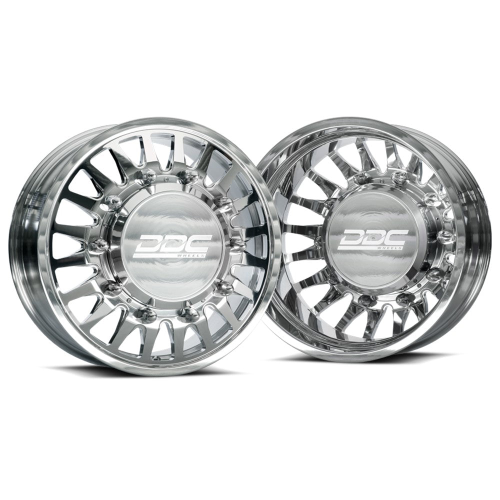 20x8.25 DDC Spoke Pol 05-UP FORD 19-UP DODGE FORGED DUALLY Wheels 8x200 Set of 6