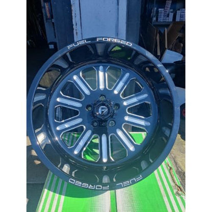 20x10 FUEL FORGED FF60 Gloss Black & Milled Wheel 5x5 (-25mm) IN STOCK!