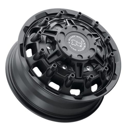 16x6 Black Rhino Destroyer Textured Matte Black Front Dually Wheel 6x205 (110mm)