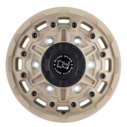 16x6 Black Rhino Destroyer Desert Sand Front Dually Wheel 6x205 (110mm)