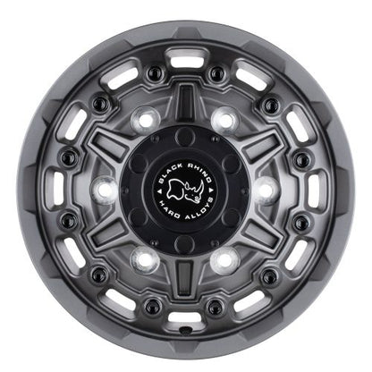16x6 Black Rhino Destroyer Matte Gunmetal Front Dually Wheel 6x205 (110mm)