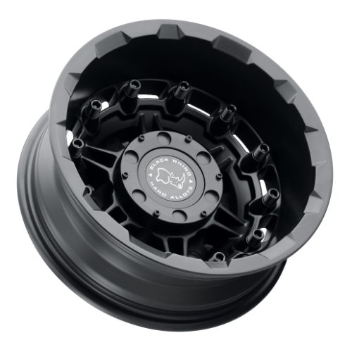 16x6 Black Rhino Destroyer Textured Matte Black Rear Dually Wheel 6x205 (-130mm)