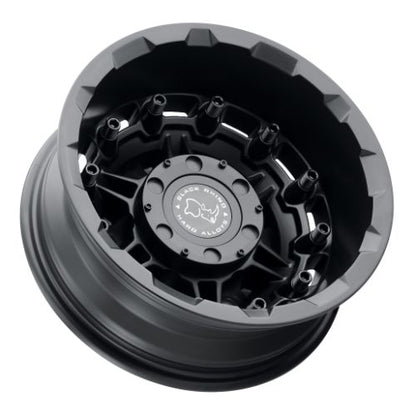 16x6 Black Rhino Destroyer Textured Matte Black Rear Dually Wheel 6x205 (-130mm)