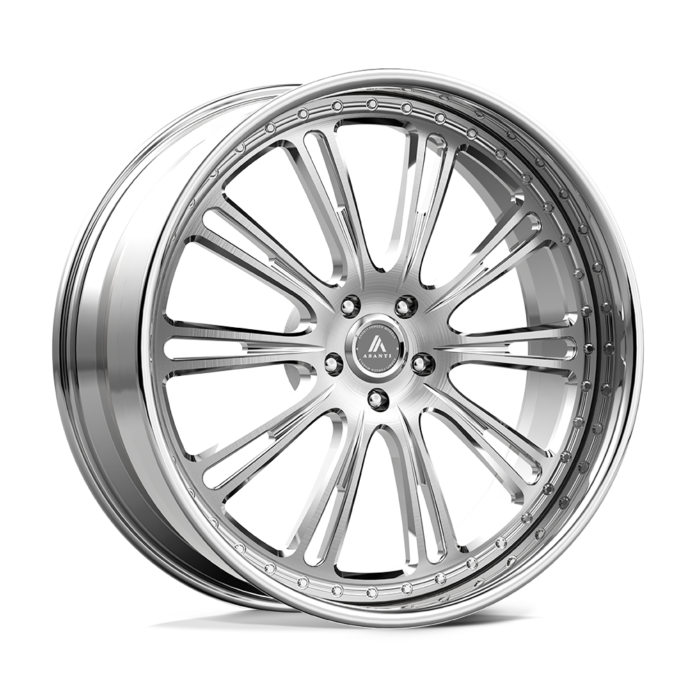 24x9 Asanti Forged Rico 5 Brushed Chrome Wheel 5x5 (1mm)