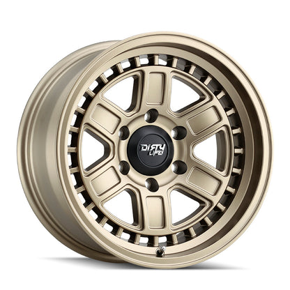 17x8.5 Dirty Life 9308 Cage Matte Gold Wheel 5x5 (-6mm)