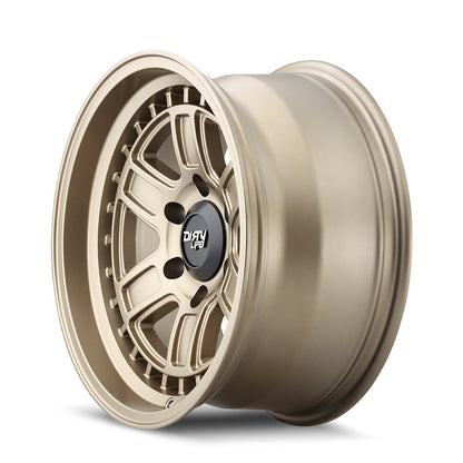 17x8.5 Dirty Life 9308 Cage Matte Gold Wheel 5x5 (-6mm)