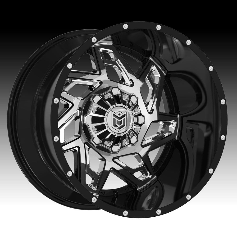 20x10 Dropstars 652BV Gloss Black Wheel 8x6.5 -25