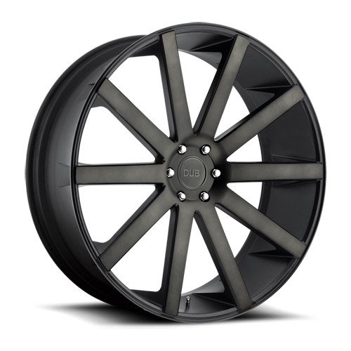 22x9 S121 Dub Shot Calla Matte Black Machined Wheel 5x120 (25mm)