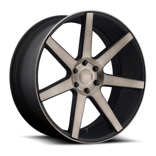 22x9.5 S127 Dub Future Matte Black Machined Wheel 6x135 (30mm)
