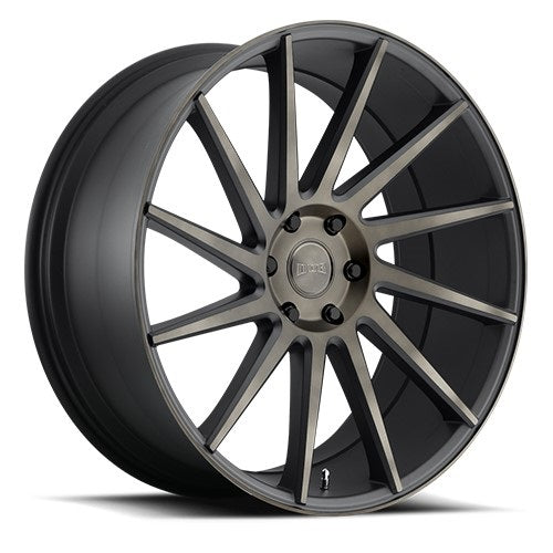 22x9.5 DUB S128 Chedda Matte Black Machine Wheel 5x115 (12mm)