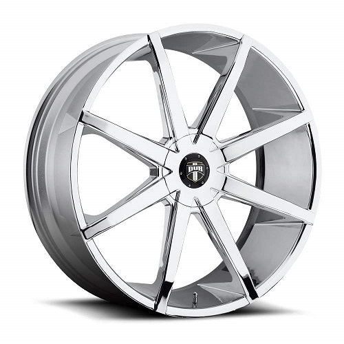 20x8.5 S201 Dub Push Chrome Wheel 6x120 (27mm)