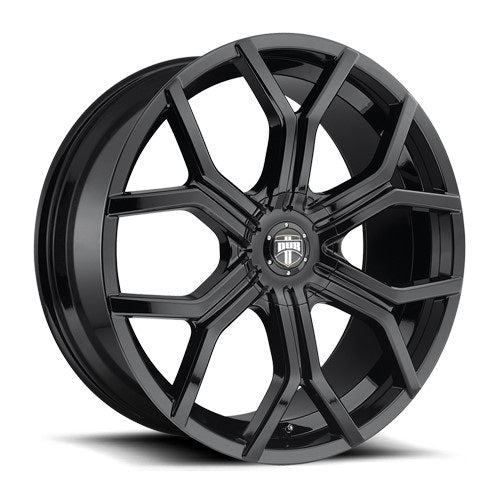 22x9.5 S208 Dub Royalty Gloss Black Wheel 5x4.5/5x120 (33mm)