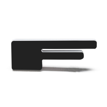 ORACLE Lighting Universal Illuminated LED Letter Badges - Matte Blk Surface Finish - F
