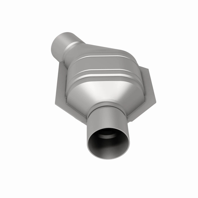 MagnaFlow Universal Catalytic Converter 2in Inlet/Outlet Angled Offset/Center Oval (California)