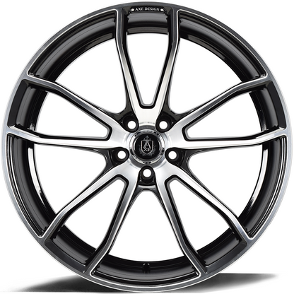 22x10.5 Axe EX33 Black And Polished Face Wheel 5x5 (25mm)
