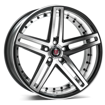 20x8.5 Axe Wheels EX20 Black and Polished Face Wheel 5x120 (25,32,35,38,40mm)