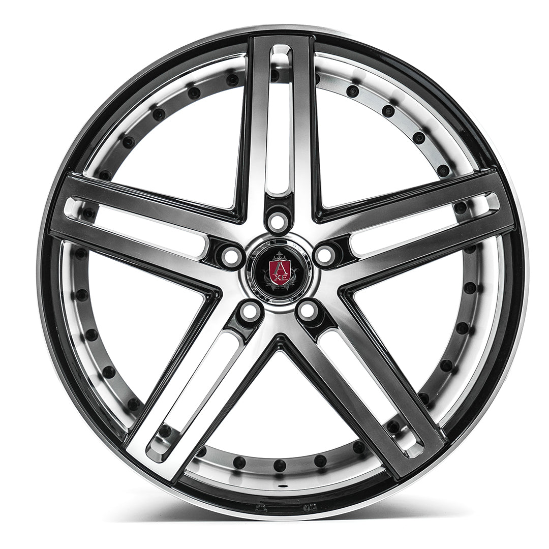20x8.5 Axe Wheels EX20 Black and Polished Face Wheel 5x120 (25,32,35,38,40mm)