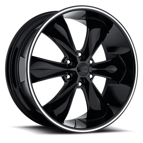 20x9 F138 Foose Legend Six Gloss Black Wheel 6x5.5 (25mm)