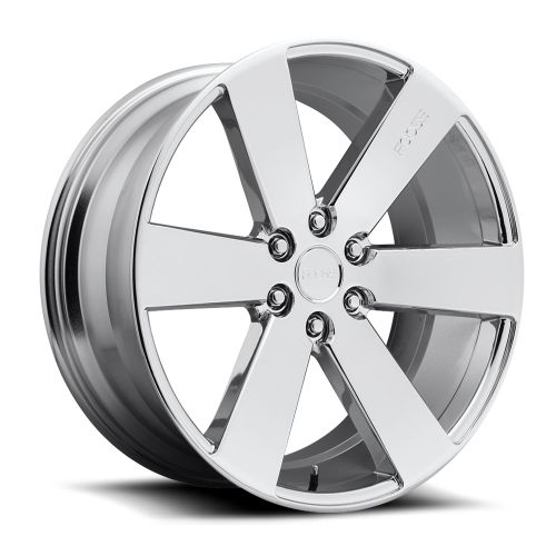 22x9.5 F157 Foose Switch Chrome Wheel 6x5.5 (30mm)