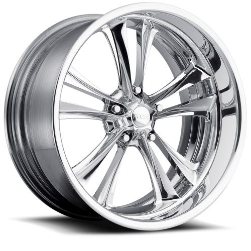 20x8.5 F237 Foose Knuckle Polished Wheel 5x4.75 (0mm)