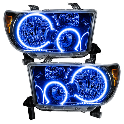 Oracle 07-11 Toyota Tundra Pre-Assembled Headlights - Black Housing - w/ BC1 Controller