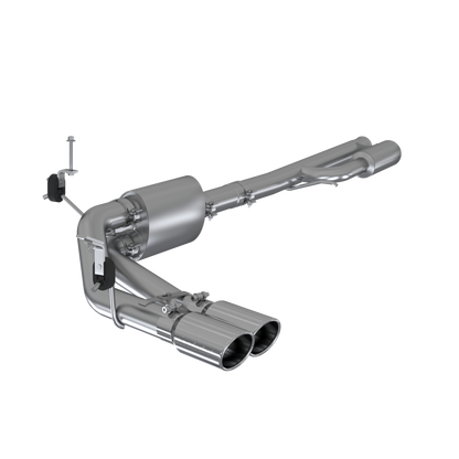 MBRP 2019+ Chevrolet Silverado 1500 4.5L/5.3L Pre-Axle Dual Side Exit w/ 4in OD Tip - AL