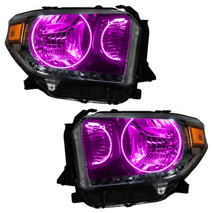 Oracle 14-17 Toyota Tundra SMD HL - Dual Halo Kit - ColorSHIFT w/ BC1 Controller