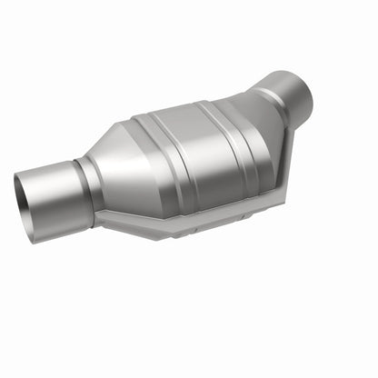 MagnaFlow Universal Catalytic Converter 2in Inlet/Outlet Angled Offset/Center Oval (California)