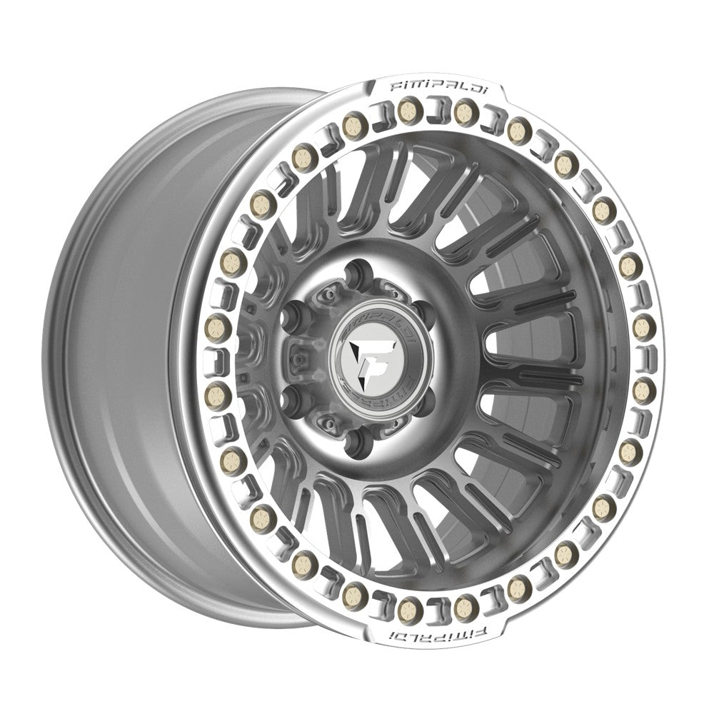 17x9 Fittipaldi FB152M BEADLOCK Silver Wheel 8x6.5 (-38mm)