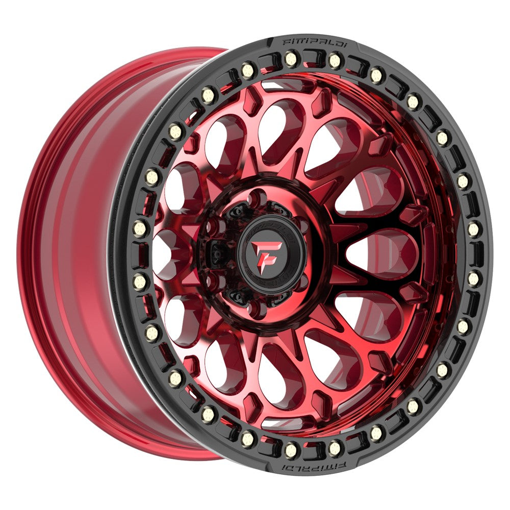 17x9 Fittipaldi FB153R Red W/ Black Ring BEADLOCK Wheel 8x170 (-15mm)